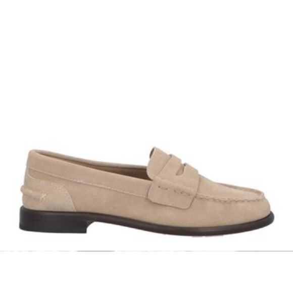 rag & bone Carter Sand Tan Suede Loafers Size 37 - Picture 1 of 9